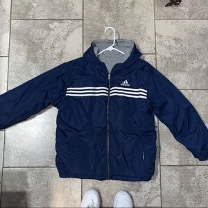 Selling a vintage adidas reversible rain coat!!